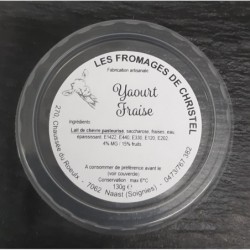 Yaourt fraise  (130 gr)