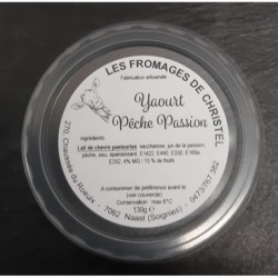 Yaourt pêche-passion (130 gr)