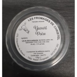 Yaourt poire (130 gr)