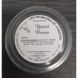Yaourt pomme (130 gr)