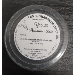 Yaourt ananas-coco (130 gr)