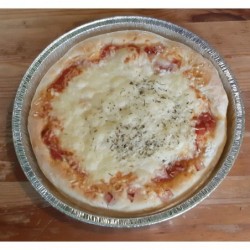 Pizza jambon et champignons...